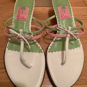 Lily Pulitzer vintage kitten heel sandals